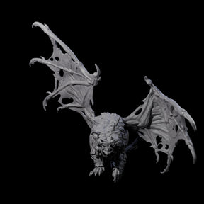 Stretching Dark Manticore B Miniature for Dungeons and Dragons, Pathfinder or other TTRPGs
