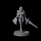Striding Blade Warrior Miniature for Dungeons and Dragons, Pathfinder or other TTRPGs