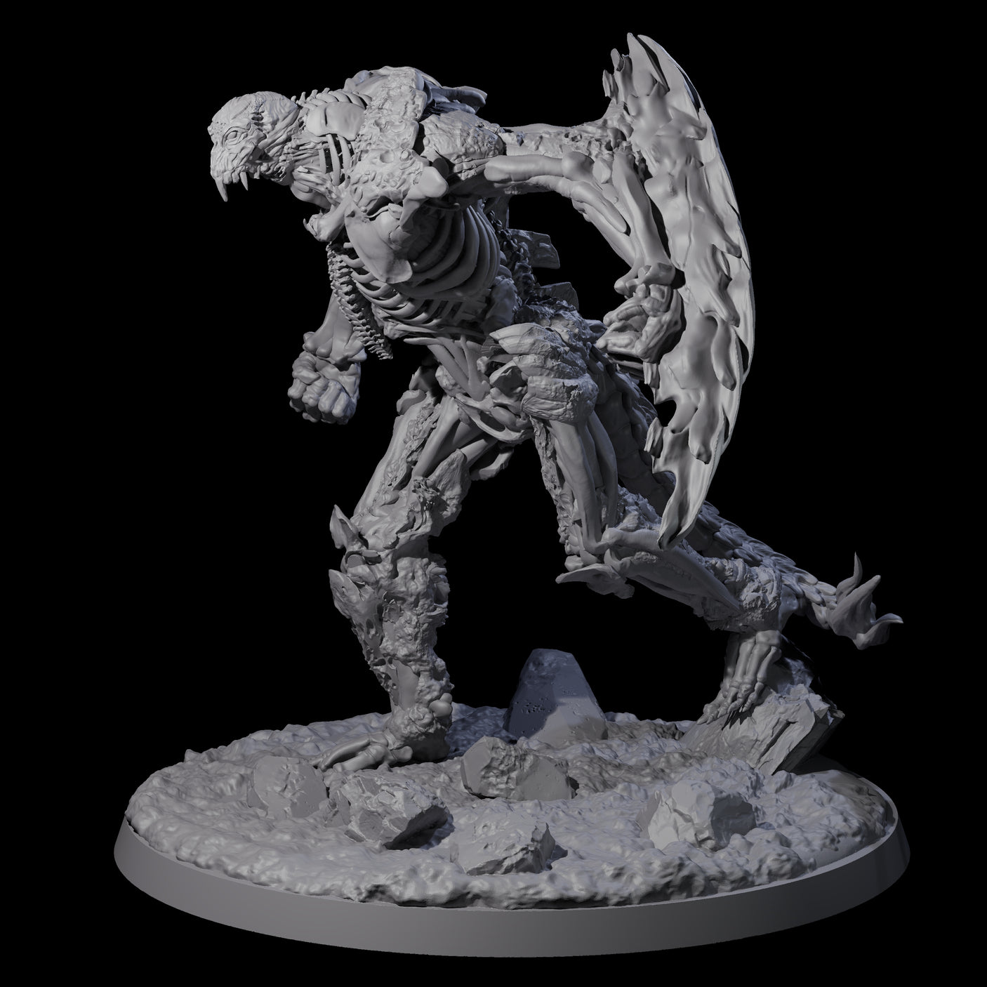 Striding Bone Colossus B Miniature for Dungeons and Dragons, Pathfinder or other TTRPGs