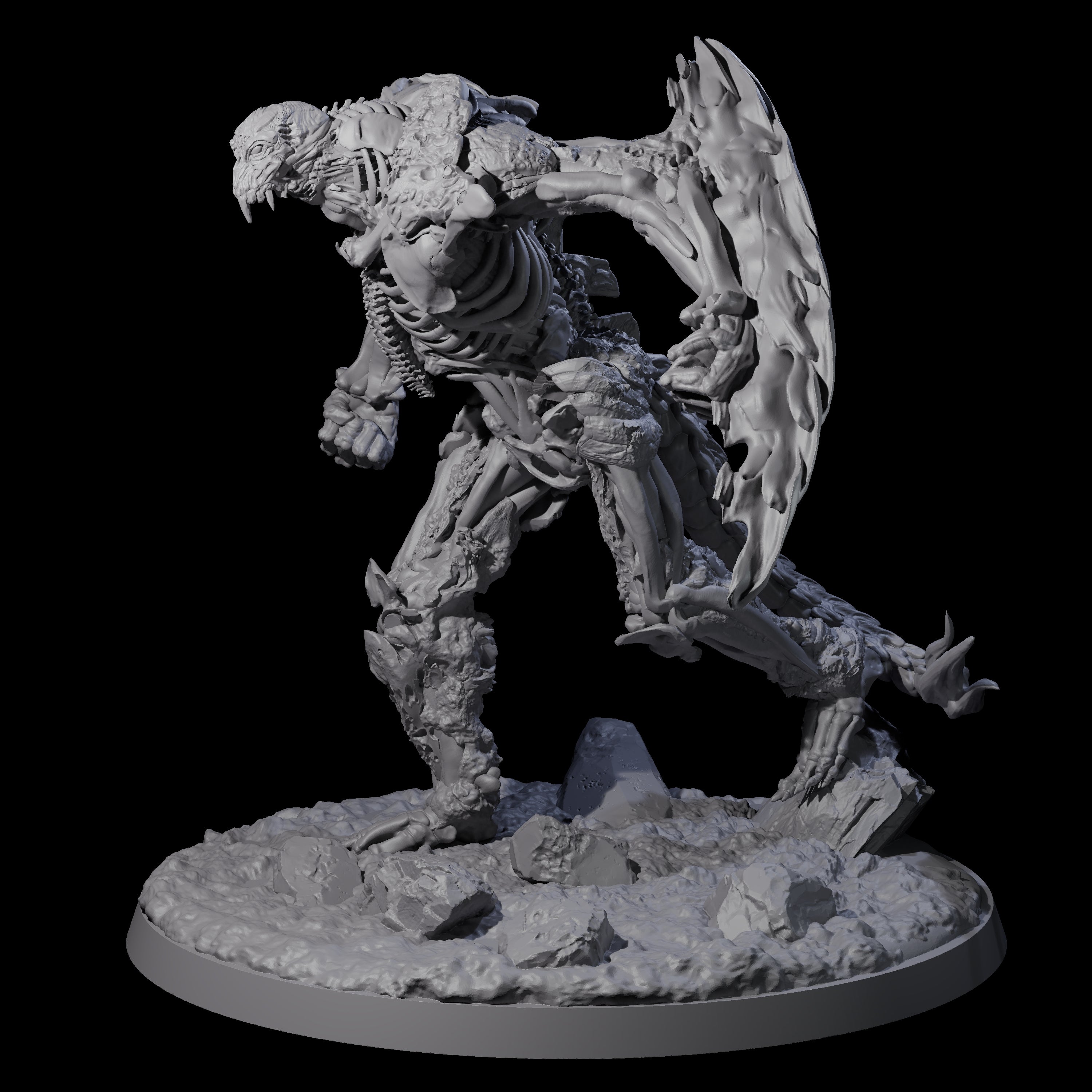 Striding Bone Colossus B Miniature for Dungeons and Dragons, Pathfinder or other TTRPGs