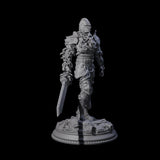 Striding Fae Knight A Miniature for Dungeons and Dragons, Pathfinder or other TTRPGs