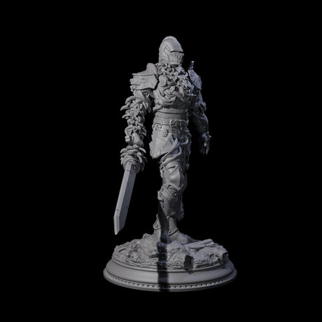 Striding Fae Knight A Miniature for Dungeons and Dragons, Pathfinder or other TTRPGs