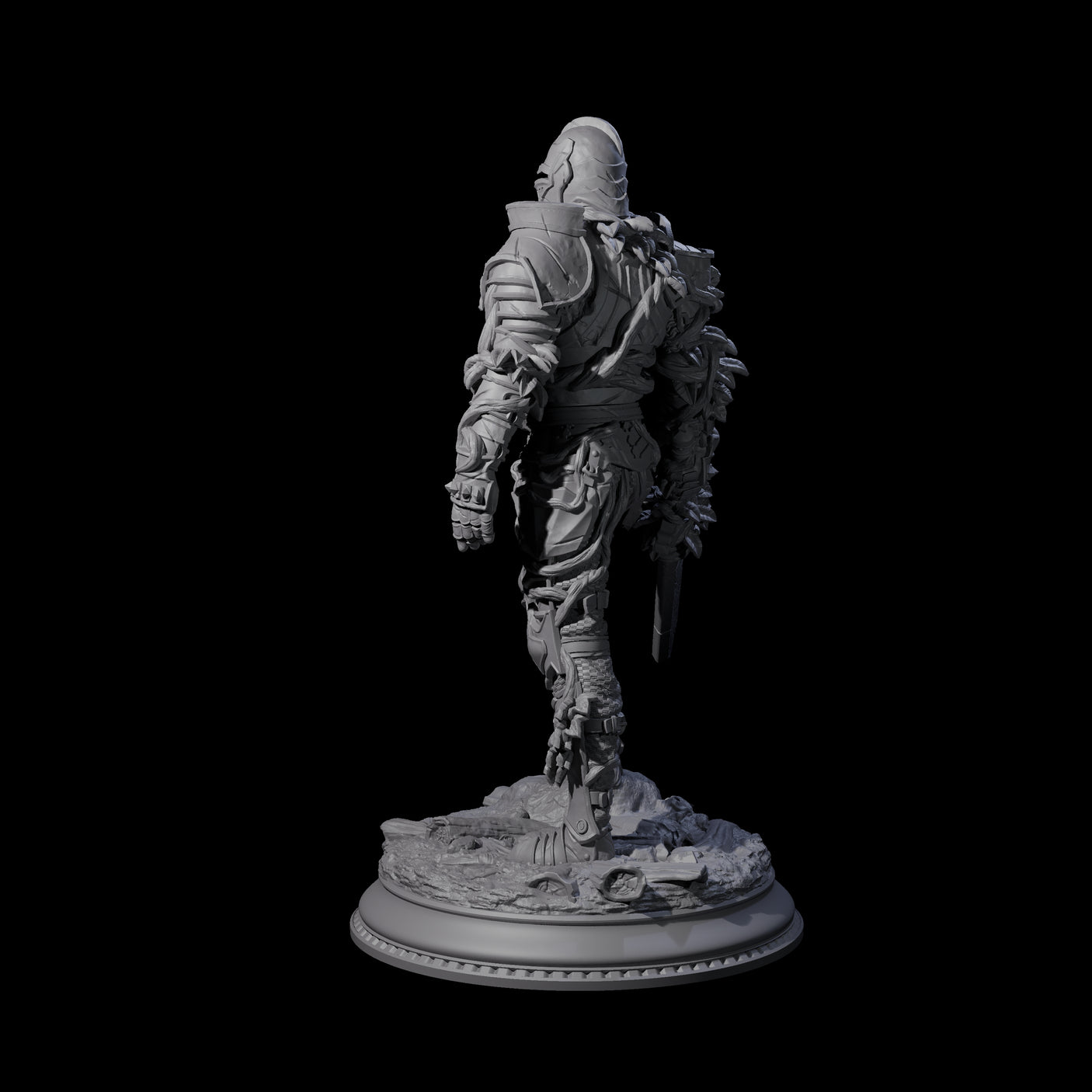 Striding Fae Knight A Miniature for Dungeons and Dragons, Pathfinder or other TTRPGs