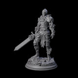 Striding Fae Knight A Miniature for Dungeons and Dragons, Pathfinder or other TTRPGs