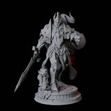Striding Heavily Armoured Paladin Miniature for Dungeons and Dragons, Pathfinder or other TTRPGs