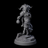 Striding Tiefling Adventurer Miniature for Dungeons and Dragons, Pathfinder or other TTRPGs