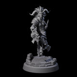Striding Tiefling Adventurer Miniature for Dungeons and Dragons, Pathfinder or other TTRPGs