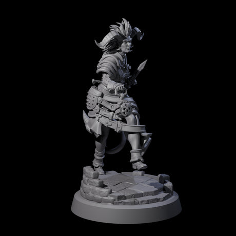 Striding Tiefling Adventurer Miniature for Dungeons and Dragons, Pathfinder or other TTRPGs
