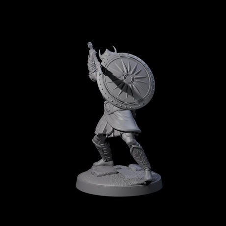 Striking Armoured Spearman Miniature for Dungeons and Dragons, Pathfinder or other TTRPGs