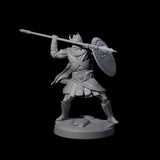 Striking Armoured Spearman Miniature for Dungeons and Dragons, Pathfinder or other TTRPGs