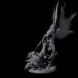 Striking Celestial Solar Miniature for Dungeons and Dragons, Pathfinder or other TTRPGs