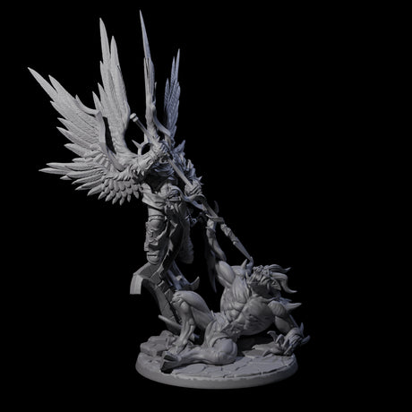 Striking Celestial Solar Miniature for Dungeons and Dragons, Pathfinder or other TTRPGs