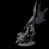 Striking Celestial Solar Miniature for Dungeons and Dragons, Pathfinder or other TTRPGs