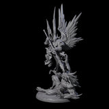 Striking Celestial Solar Miniature for Dungeons and Dragons, Pathfinder or other TTRPGs