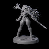 Striking Cleric Pin-up Miniature for Dungeons and Dragons, Pathfinder or other TTRPGs