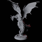 Striking Dragonborn Mage Miniature for Dungeons and Dragons, Pathfinder or other TTRPGs