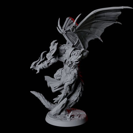 Striking Dragonborn Mage Miniature for Dungeons and Dragons, Pathfinder or other TTRPGs