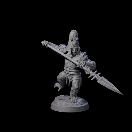 Striking Furry Orc A Miniature for Dungeons and Dragons, Pathfinder or other TTRPGs