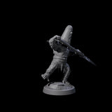 Striking Furry Orc A Miniature for Dungeons and Dragons, Pathfinder or other TTRPGs