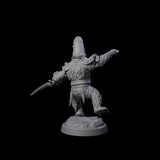 Striking Furry Orc A Miniature for Dungeons and Dragons, Pathfinder or other TTRPGs