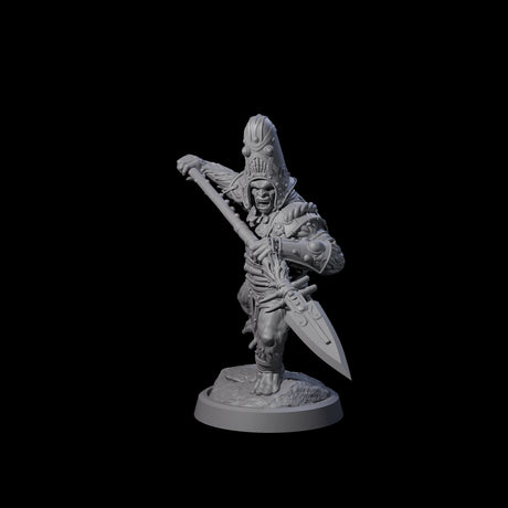 Striking Furry Orc A Miniature for Dungeons and Dragons, Pathfinder or other TTRPGs