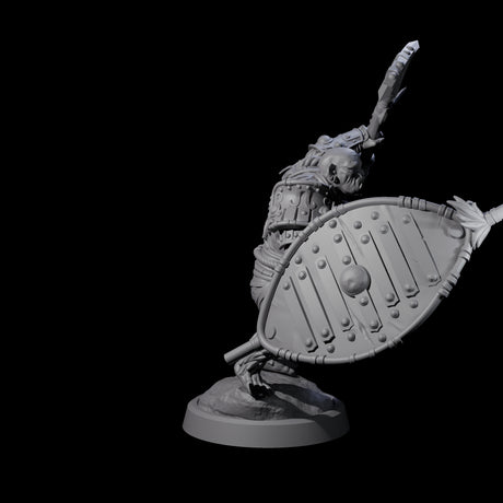 Striking Furry Orc C Miniature for Dungeons and Dragons, Pathfinder or other TTRPGs