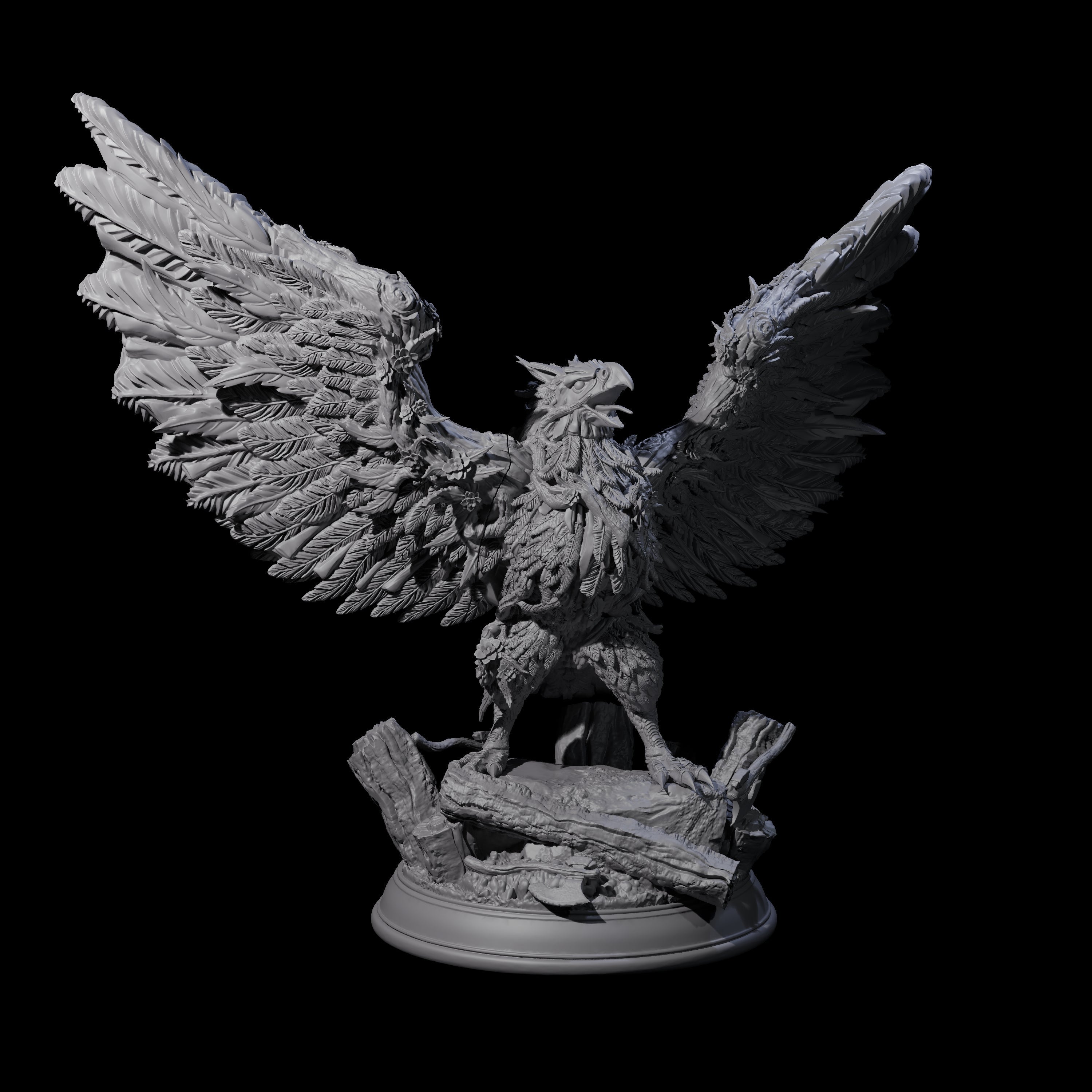 Striking Giant Eagle Miniature for Dungeons and Dragons, Pathfinder or other TTRPGs