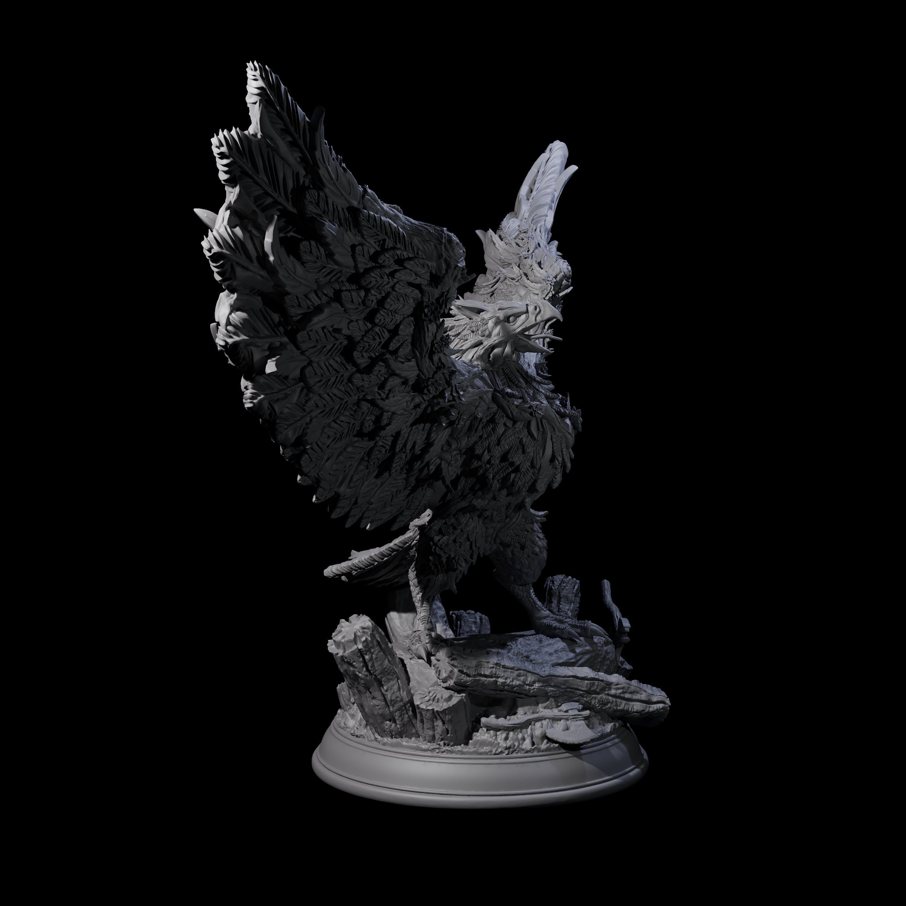 Striking Giant Eagle Miniature for Dungeons and Dragons, Pathfinder or other TTRPGs