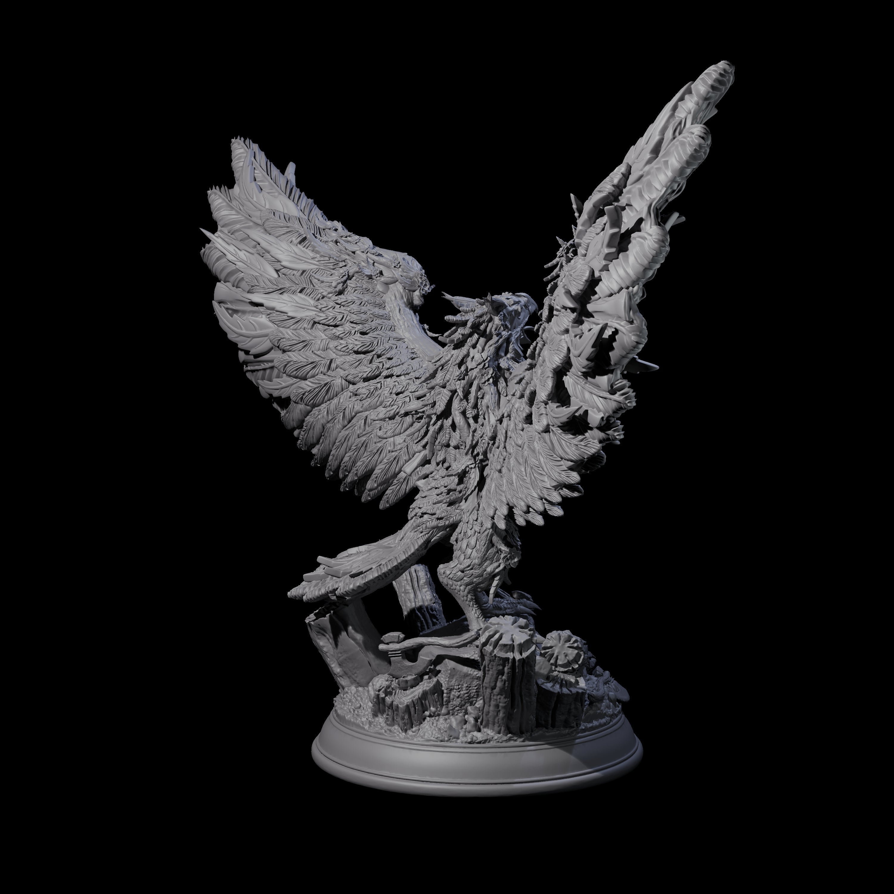 Striking Giant Eagle Miniature for Dungeons and Dragons, Pathfinder or other TTRPGs