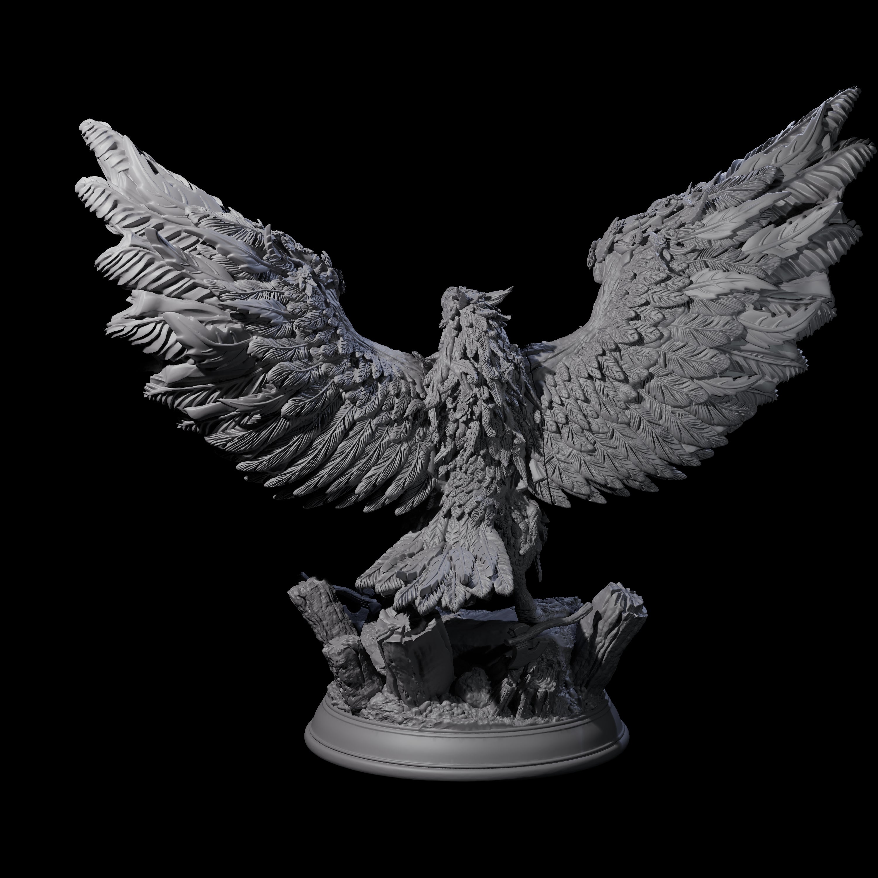 Striking Giant Eagle Miniature for Dungeons and Dragons, Pathfinder or other TTRPGs