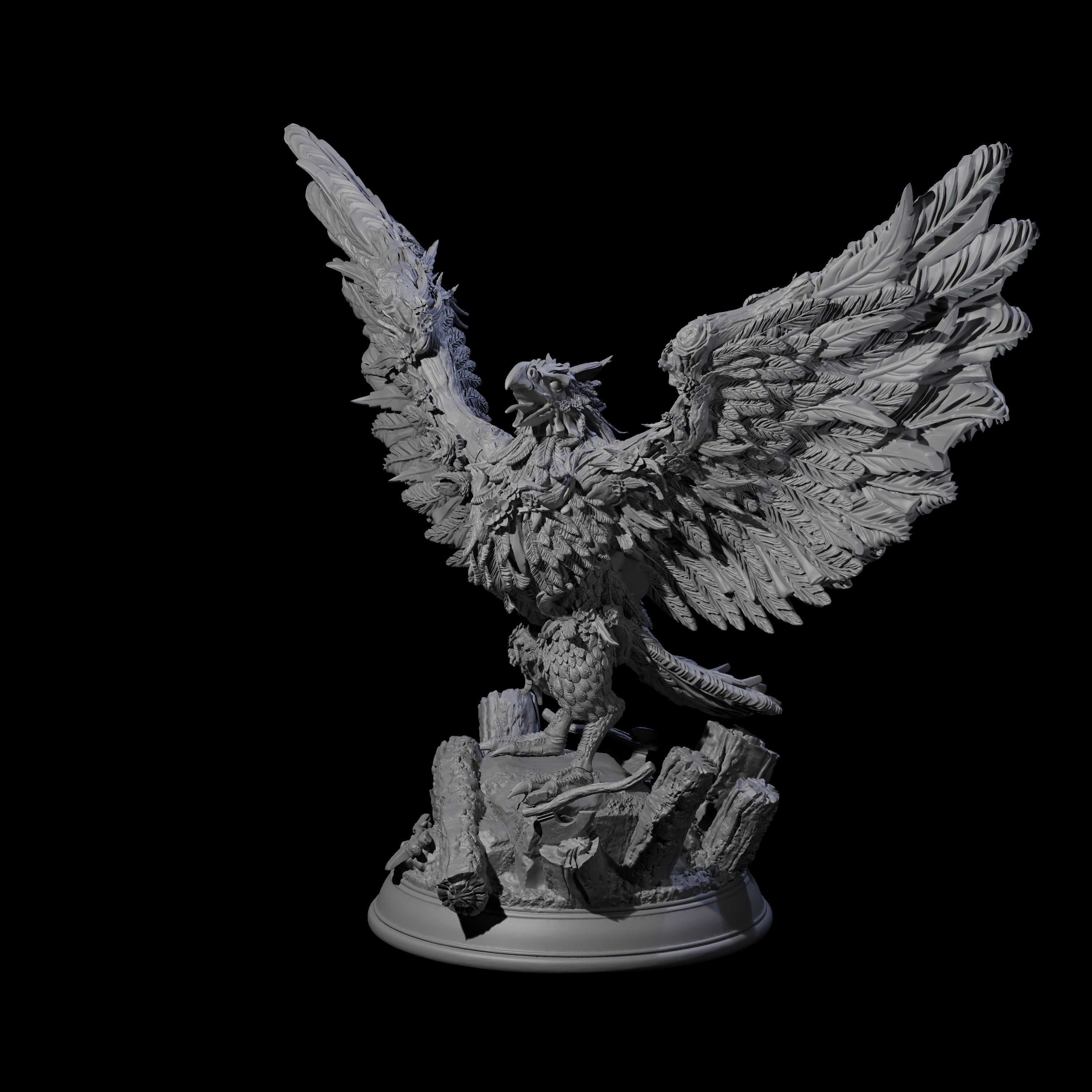 Striking Giant Eagle Miniature for Dungeons and Dragons, Pathfinder or other TTRPGs