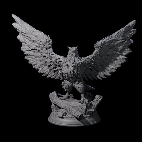 Striking Giant Eagle Miniature for Dungeons and Dragons, Pathfinder or other TTRPGs
