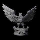 Striking Giant Eagle Miniature for Dungeons and Dragons, Pathfinder or other TTRPGs