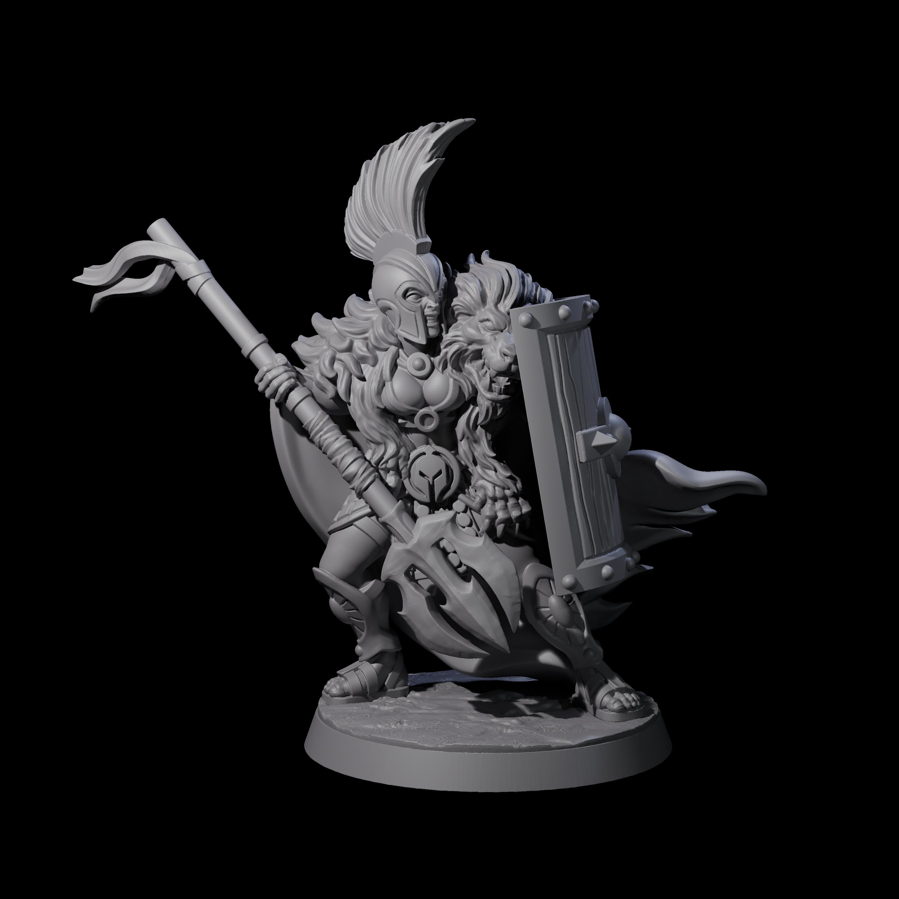 Striking Gladiator Miniature for Dungeons and Dragons, Pathfinder or other TTRPGs