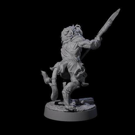 Striking Leonin Warblade A Miniature for Dungeons and Dragons, Pathfinder or other TTRPGs