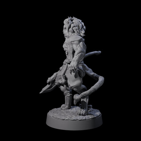 Striking Leonin Warblade B Miniature for Dungeons and Dragons, Pathfinder or other TTRPGs