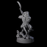 Striking Leonin Warblade C Miniature for Dungeons and Dragons, Pathfinder or other TTRPGs