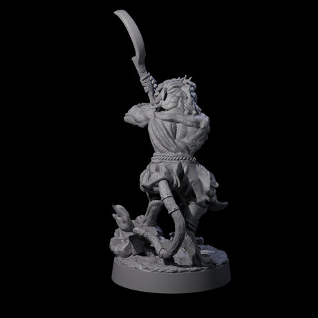 Striking Leonin Warblade C Miniature for Dungeons and Dragons, Pathfinder or other TTRPGs