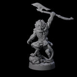 Striking Leonin Warblade D Miniature for Dungeons and Dragons, Pathfinder or other TTRPGs