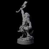 Striking Leonin Warblade D Miniature for Dungeons and Dragons, Pathfinder or other TTRPGs