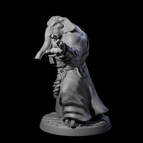 Striking Loxodon Monk A Miniature for Dungeons and Dragons, Pathfinder or other TTRPGs