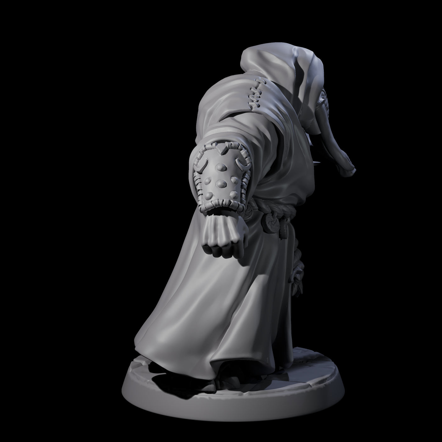 Striking Loxodon Monk A Miniature for Dungeons and Dragons, Pathfinder or other TTRPGs