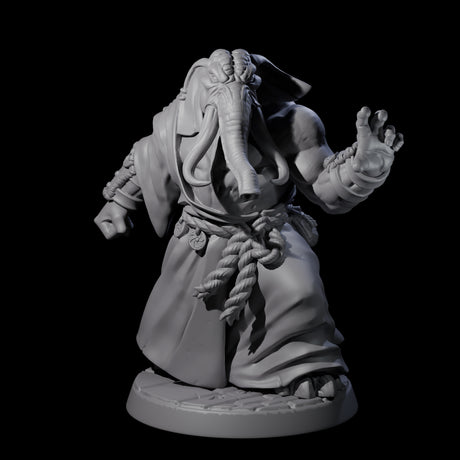 Striking Loxodon Monk A Miniature for Dungeons and Dragons, Pathfinder or other TTRPGs