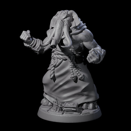 Striking Loxodon Monk B Miniature for Dungeons and Dragons, Pathfinder or other TTRPGs
