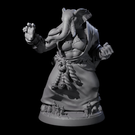 Striking Loxodon Monk D Miniature for Dungeons and Dragons, Pathfinder or other TTRPGs