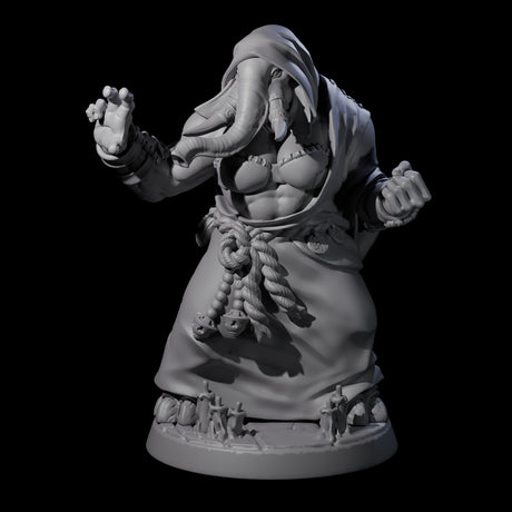 Striking Loxodon Monk D Miniature for Dungeons and Dragons, Pathfinder or other TTRPGs