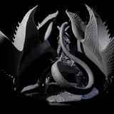 Striking Mind Flayer Dragon Miniature for Dungeons and Dragons, Pathfinder or other TTRPGs