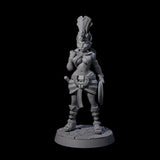 Striking Tabaxi Adventurer Miniature for Dungeons and Dragons, Pathfinder or other TTRPGs