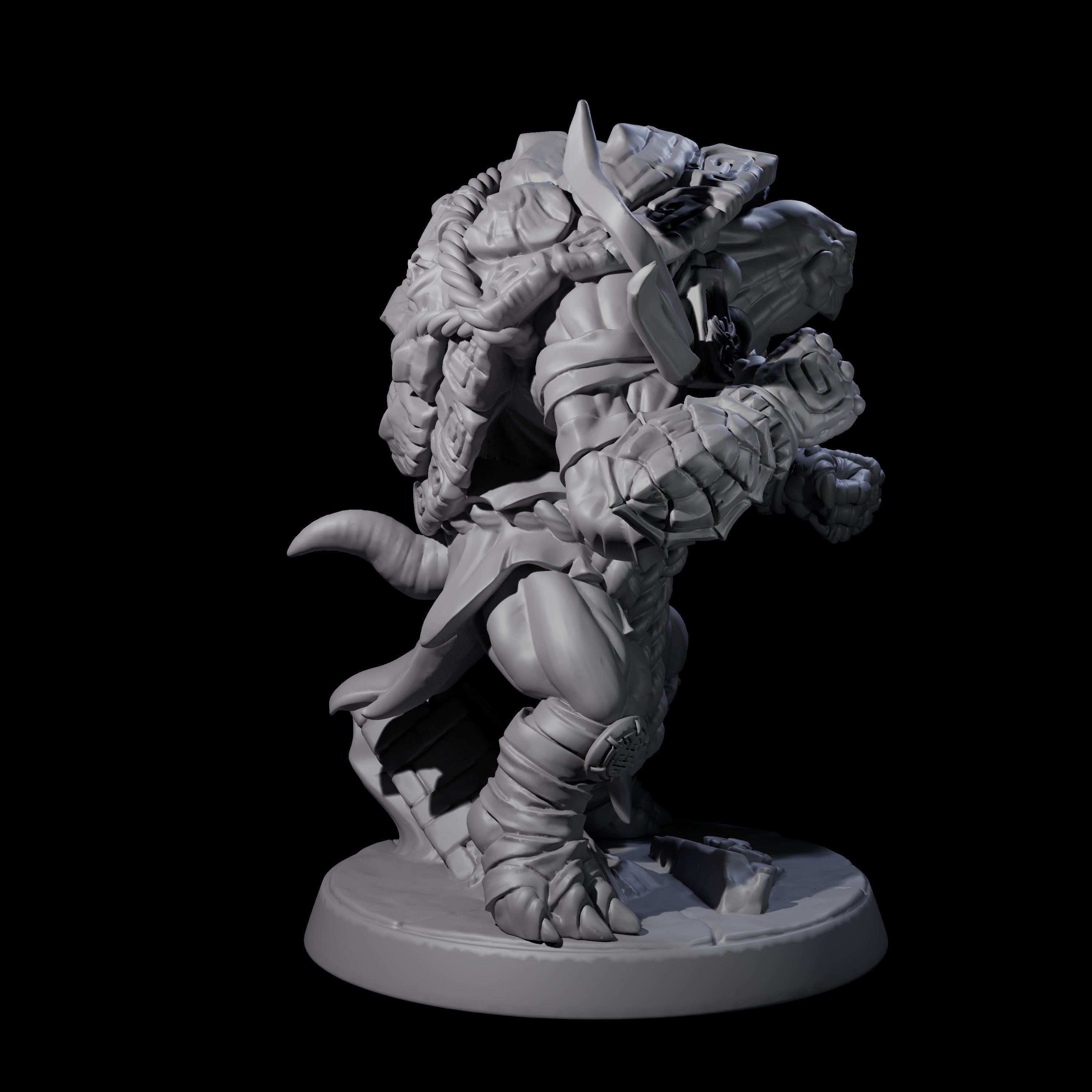 Striking Tortle Monk Miniature for Dungeons and Dragons, Pathfinder or other TTRPGs