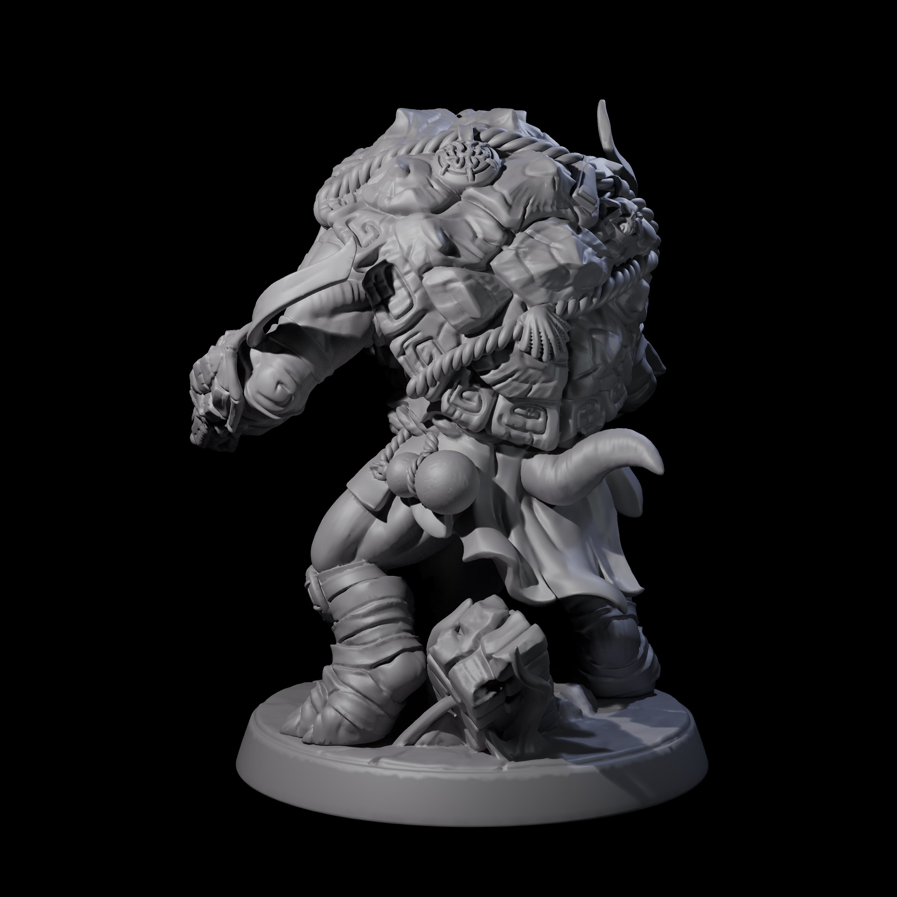 Striking Tortle Monk Miniature for Dungeons and Dragons, Pathfinder or other TTRPGs